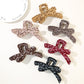 Beau - Leopard Print Bow Shaped Claw Clip