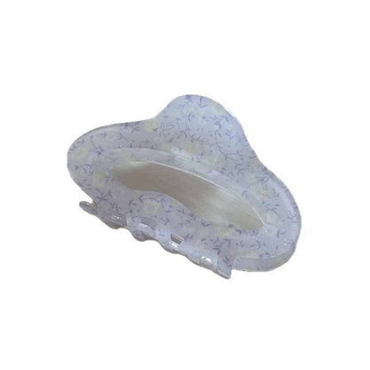 Beau - Floral Cloud Openwork Plastic Claw Clip