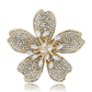 Brovia - Cherry Blossom Flower Shape Alloy Brooch