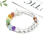 Lovra crystal bead bracelet displayed on a white background with soft lighting