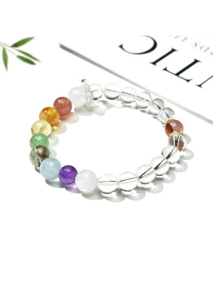 Lovra crystal bead bracelet displayed on a white background with soft lighting
