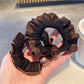Gifty - Leopard Print Edging Hair Scrunchie