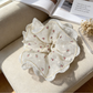 Gifty - Floral Lace Trim Wide Scrunchie Hair Tie