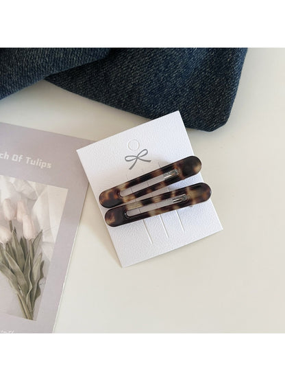 Beau - Minimalist Openwork Oval Hair Clip