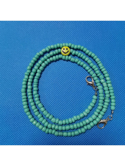 Velra - Beaded Smiley Face Eyeglass Strap