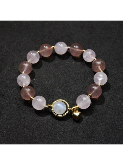 Lovra minimalist heart pendant bracelet worn on a wrist