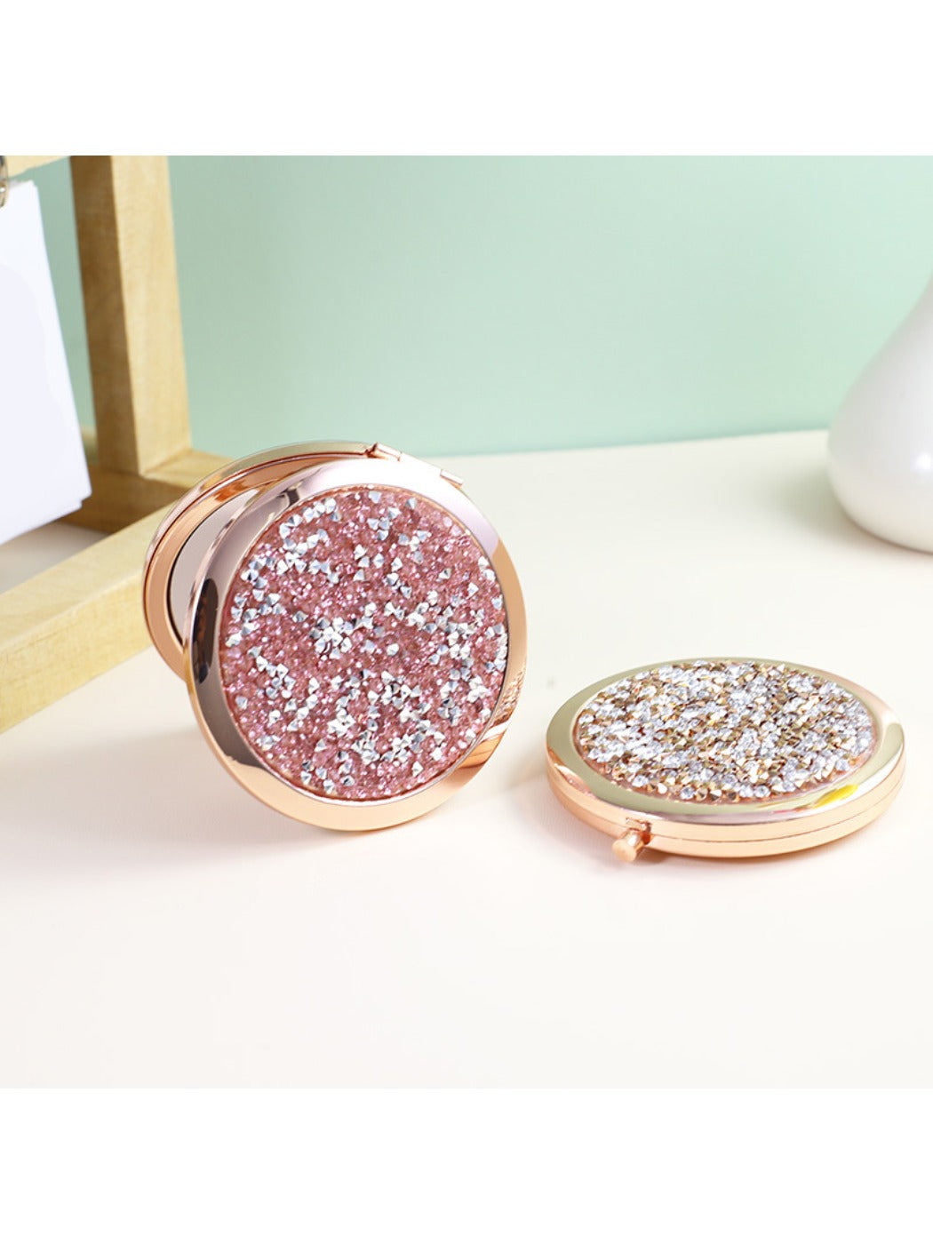 Mirroray - Sparkling Round Makeup Mirror