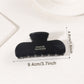 Beau - Minimalist Textured Half Round Claw Clip