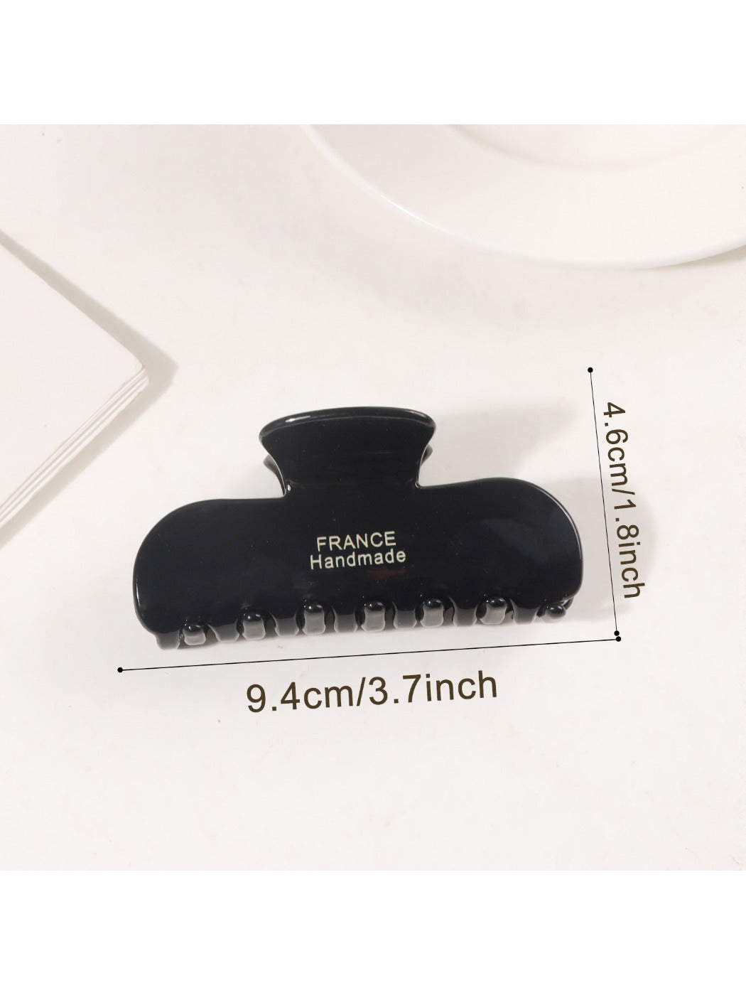 Beau - Minimalist Textured Half Round Claw Clip