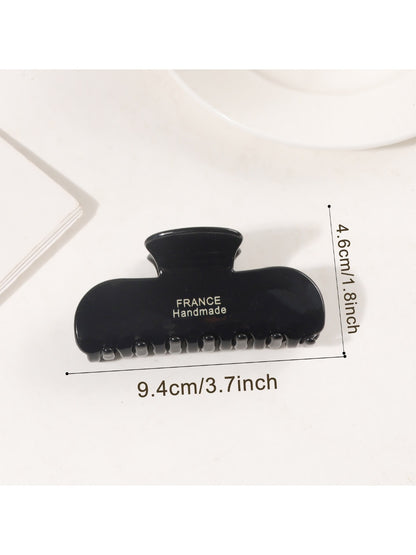 Beau - Minimalist Textured Half Round Claw Clip