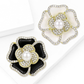 Brovia - Alloy Flower Brooch with Plated Finish
