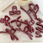 Beau - Versatile Red Irregular-Shaped Hair Clip
