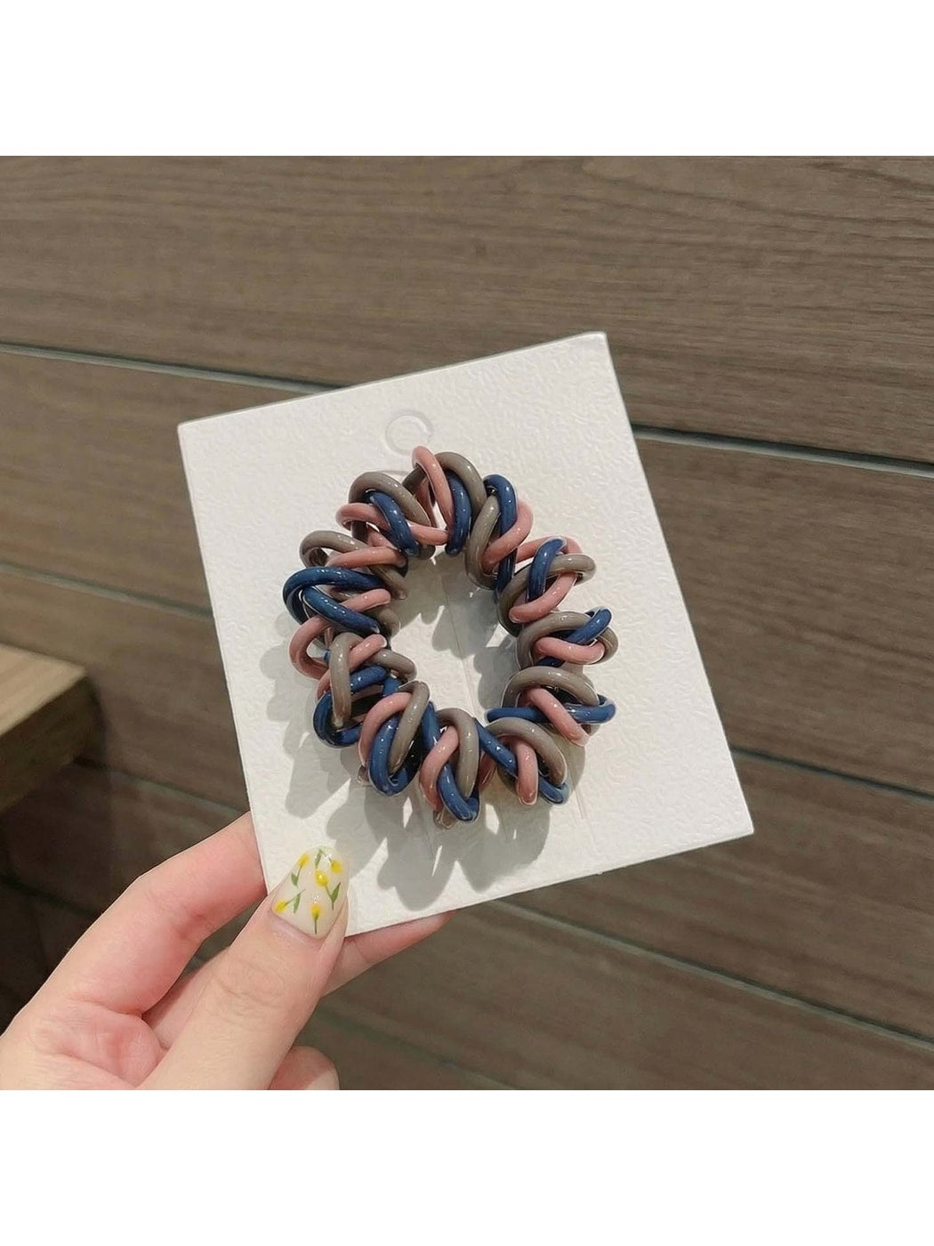 Gifty - Braided Elastic Spiral Polyester Hair Tie