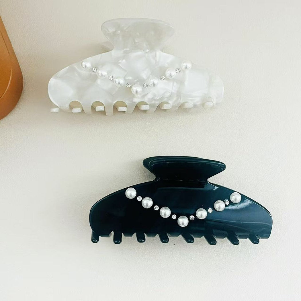 Beau - Glossy Acetate Fiber Alloy Hair Claw Clip