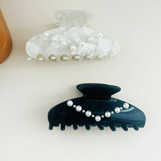 Beau - Glossy Acetate Fiber Alloy Hair Claw Clip