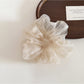 Gifty - Plaid Pattern Ruffled Polyester Ponytail Scrunchie