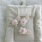 Beau - Pink Beaded Flower Hair Clip