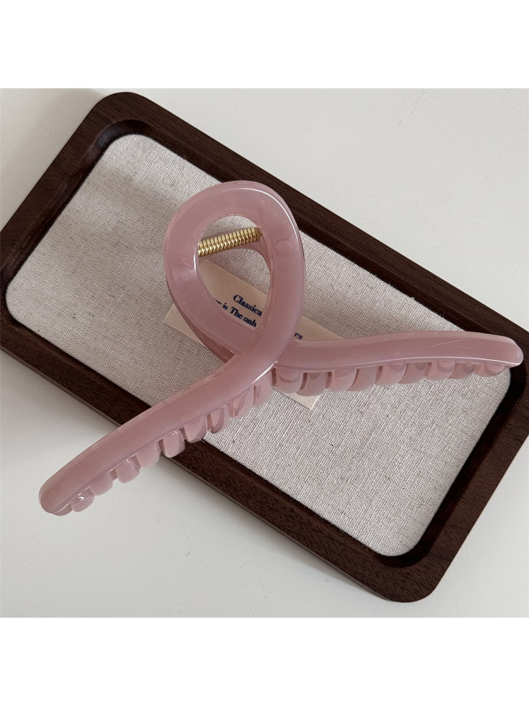 Beau - Polished Cross Shape Plastic Alloy Claw Clip