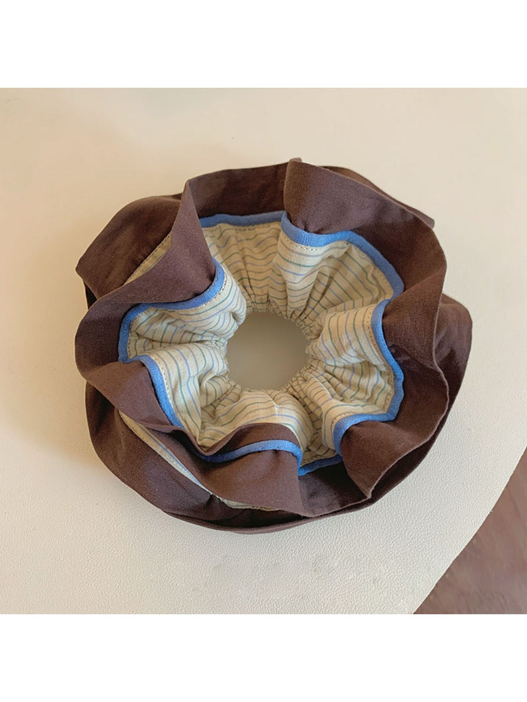 Gifty - Retro Striped Double-layer Hair Loop