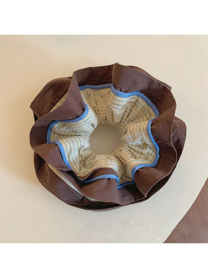 Gifty - Retro Striped Double-layer Hair Loop