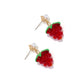 Earedge - Grape Cluster Fruit Drop Dangle Earrings