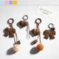 Keypus - Leopard Print Heart Shaped Bow Keychain