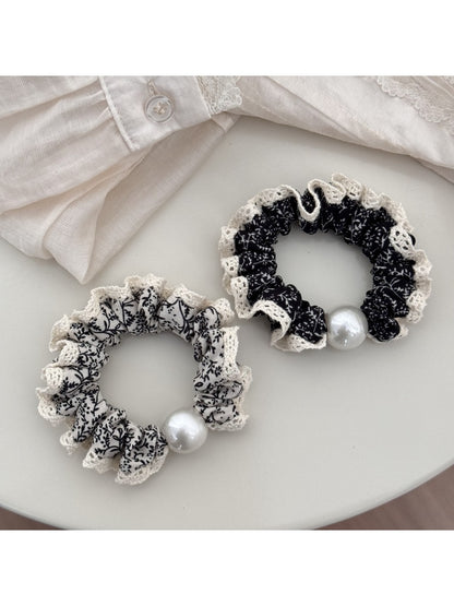 Gifty - Lace Dot Bow Hair Tie