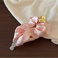 Gifty - Polka Dot Ruched Satin Finish Scrunchie