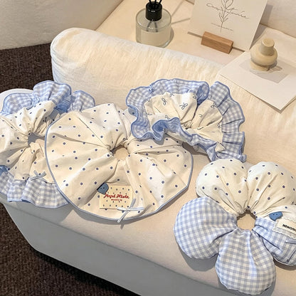 Gifty - Elegant Polka Dot Polyester Fabric Scrunchie