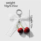 Keypus - Y2K Lace Bow Cherry Bag Charm Keychain