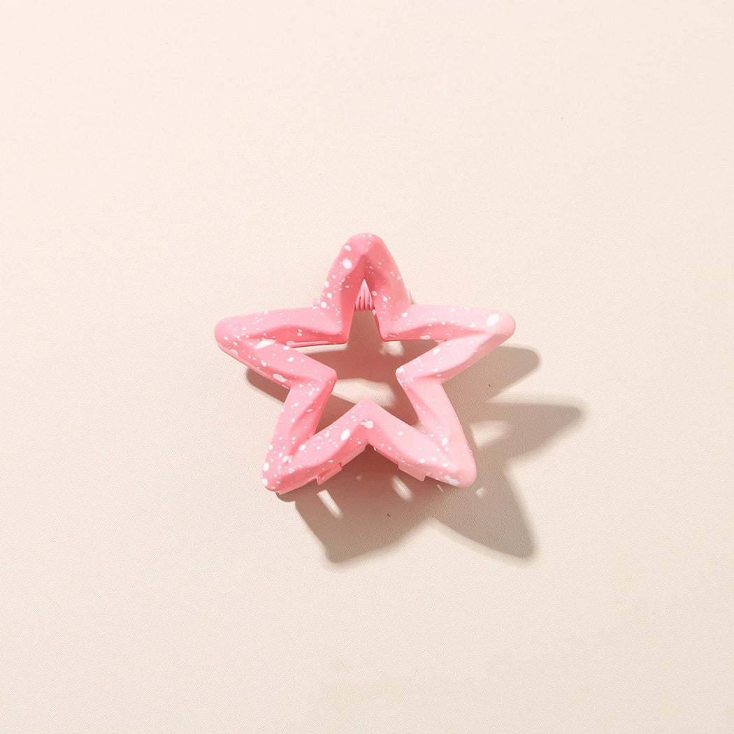 Beau - Glossy Gradient Star Shaped Hair Claw Clip