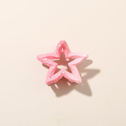 Beau - Glossy Gradient Star Shaped Hair Claw Clip