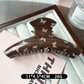 Beau - Faux Acetate Butterfly Geometric Hair Claw Clip