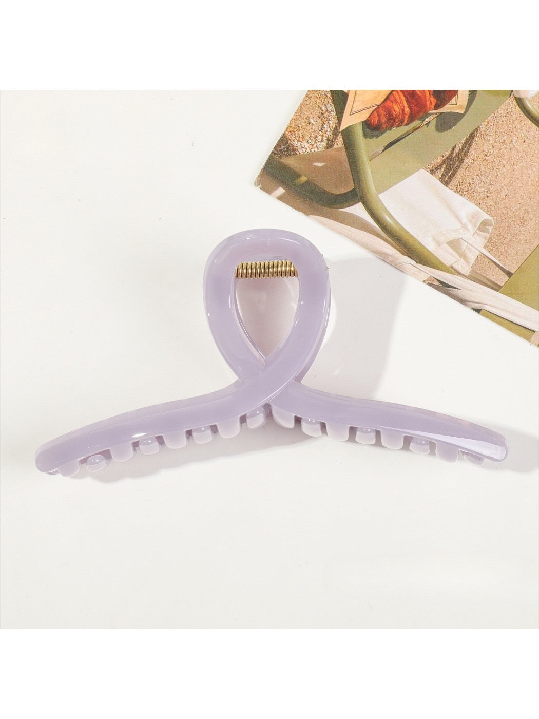 Beau - Jelly Spray Painted Shark Hair Clip