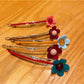 Beau - Plastic Alloy Flower Design Hair Clip