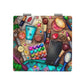 Mirroray - Leisurely lifestyle Cartoon Print Makeup Mirror