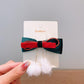 Beau - Christmas Bow Pom Pom Cartoon Hair Accessories