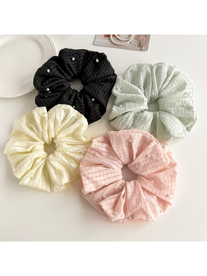 Gifty - Striped Sweet Style Polyester Scrunchie