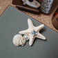 Beau - Starfish Shell-Accent Alligator Hair Clip