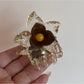 Beau - Sweet Floral Design Plastic Claw Clip