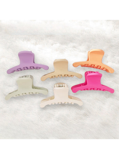 Beau - Matte Solid Color Plastic Claw Clip