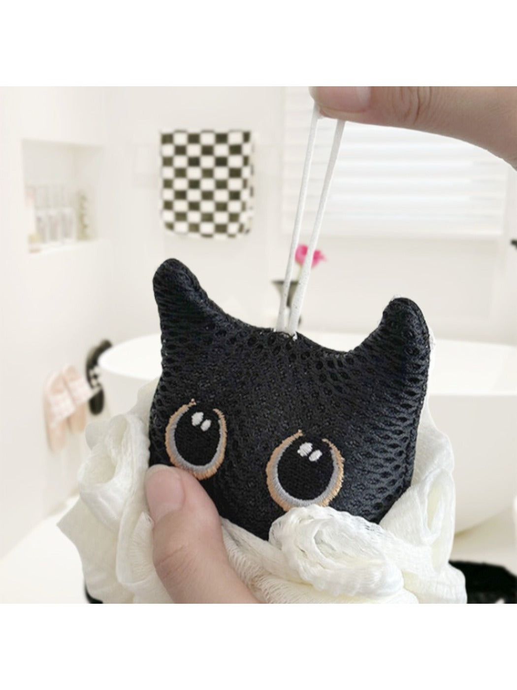 Papo - Adorable Cat Shaped Bath Pouf