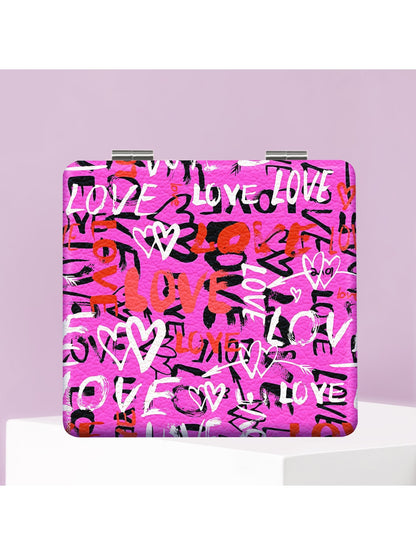 Mirroray - Y2K Graffiti Square Foldable Pocket Mirror