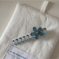 Beau - Scalloped Trim Floral Decorative Hair Clip