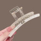 Beau - PVC Heart Detail Bar Style Claw Clip