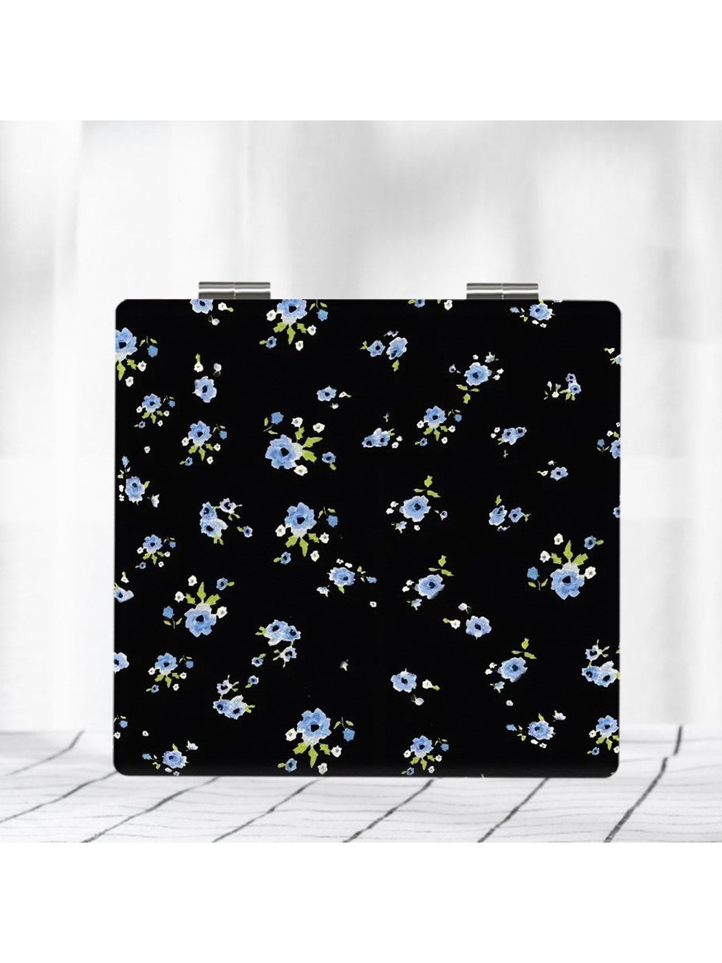 Mirroray - Floral Print Portable Makeup Folding Mirror