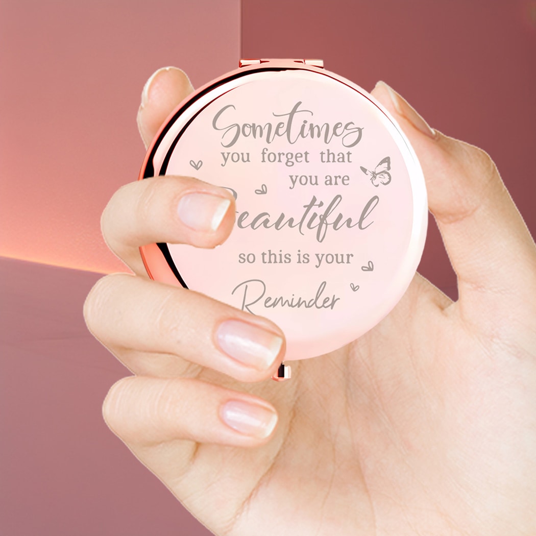 Mirroray - Round Flip Cover Alloy Handheld Mirror