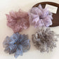 Gifty - Plaid Pattern Ruffled Polyester Ponytail Scrunchie