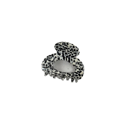 Beau - Retro Patterned Acetate Oval Claw Clip