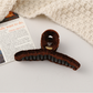Beau - Large Looped Geometric Solid Color Claw Clip